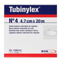 Tubinylex Nº 4 mani e piccoli membri: benda tubolare estensibile 100% cotone (4,70 cm x 20 metri)